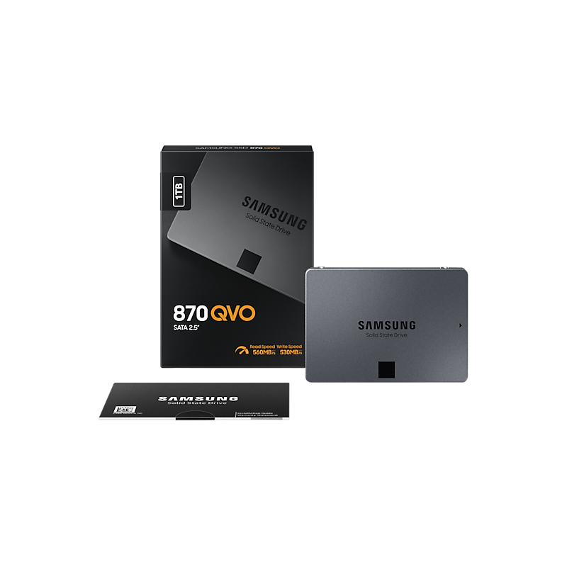 Samsung Disque SSD Série 870 QVO - 1 To 2,5 SATA III - Disque SSD
