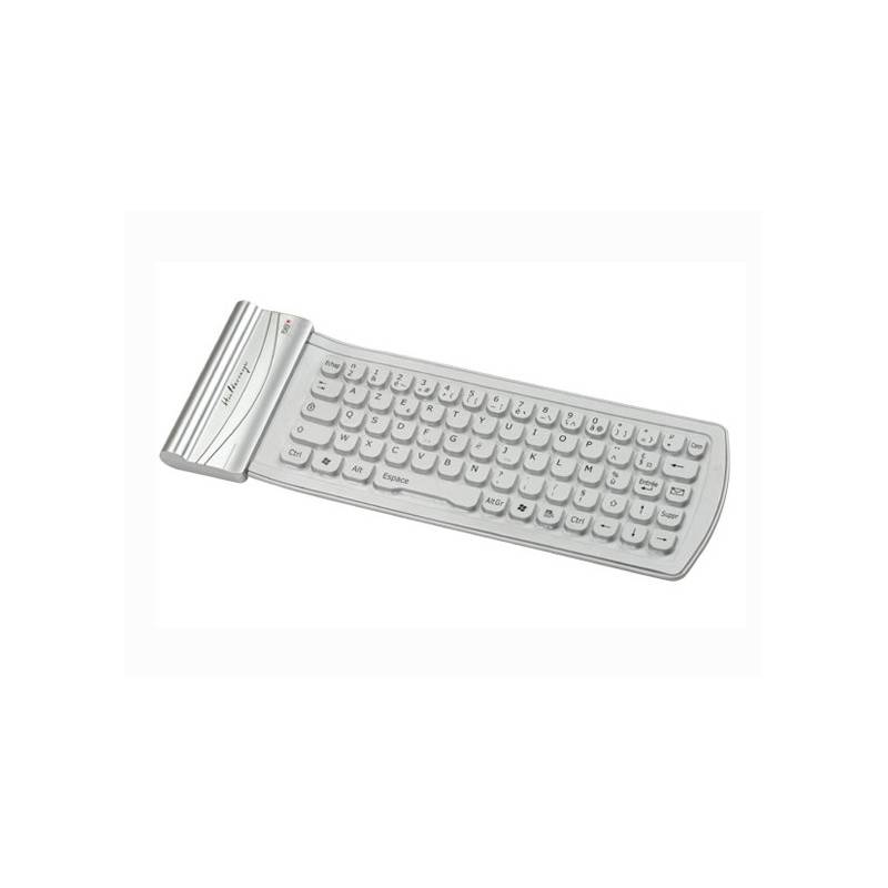 Mini-clavier souple Bluetooth en silicone - Silver
