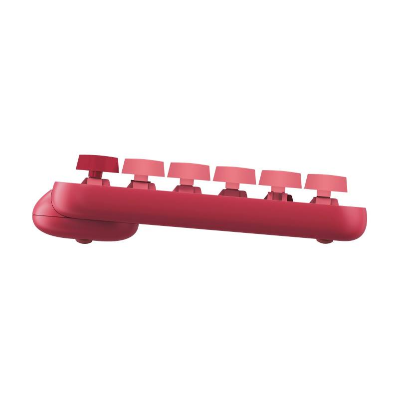 Clavier Sans Fil Logitech POP Keys Mécanique avec Touches Emoji  Personnalisables, Bluetooth ou USB, Design Compact Durable - Rose