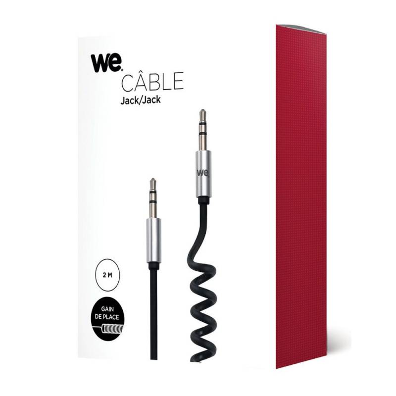 WE - Cable Jack Mâle / Mâle 3.5 Torsade 2M